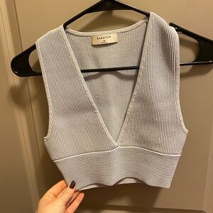 Aritzia BABATON plunge v neck going out top